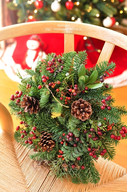 今年のChristmas Wreath_e0359481_16180529.jpg