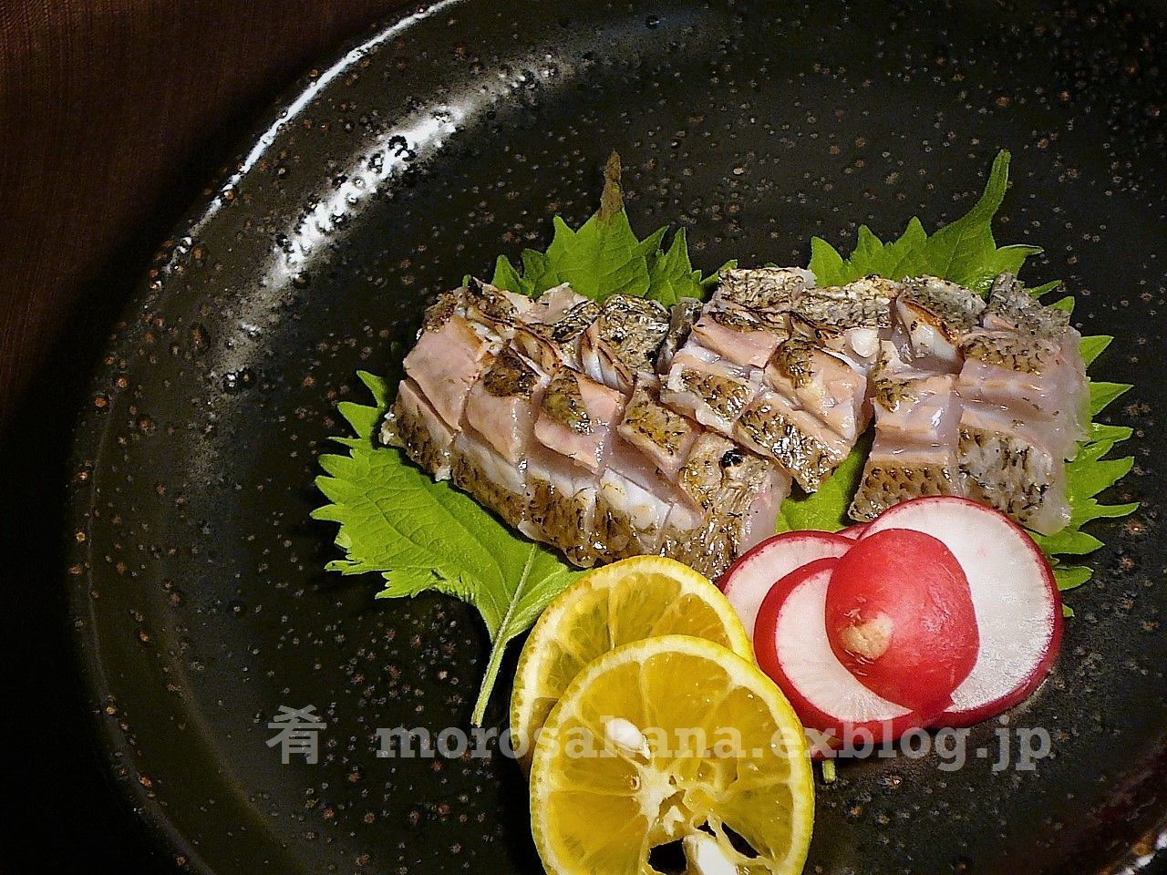 ムツの焼き霜造り 肴 ムツの焼き霜造り 肴