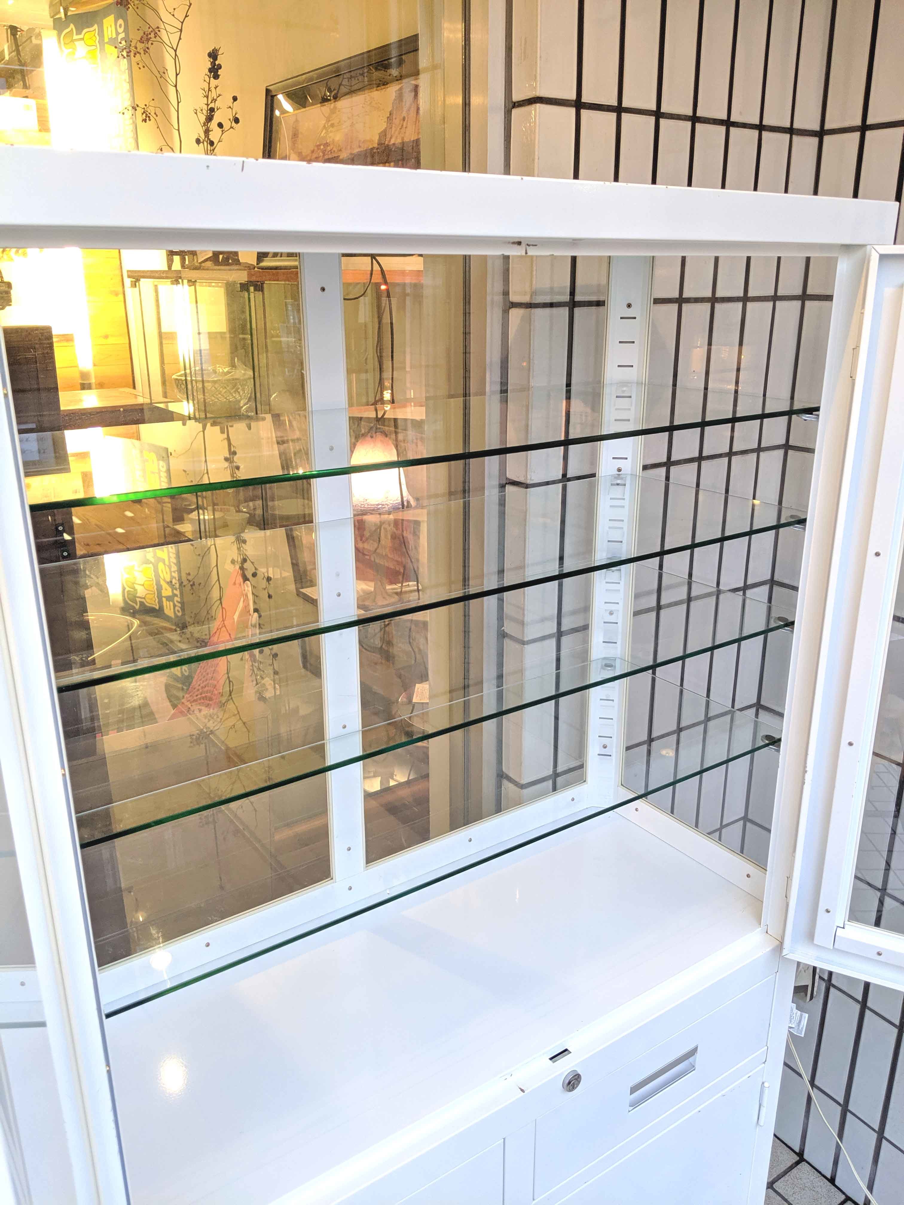 ガラス スチール 医療棚 引き取り限定