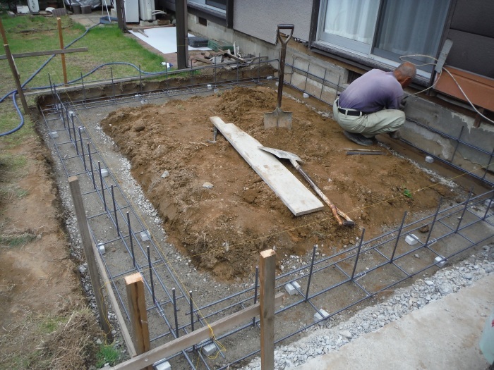 6畳間増築 ~ 基礎造り。_d0165368_05565775.jpg
