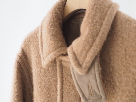AURALEE -BABY CAMEL BRUSHED MELTON BLOUSON- : Chalt AURALEE -BABY CAMEL BRUSHED MELTON BLOUSON- : Chalt