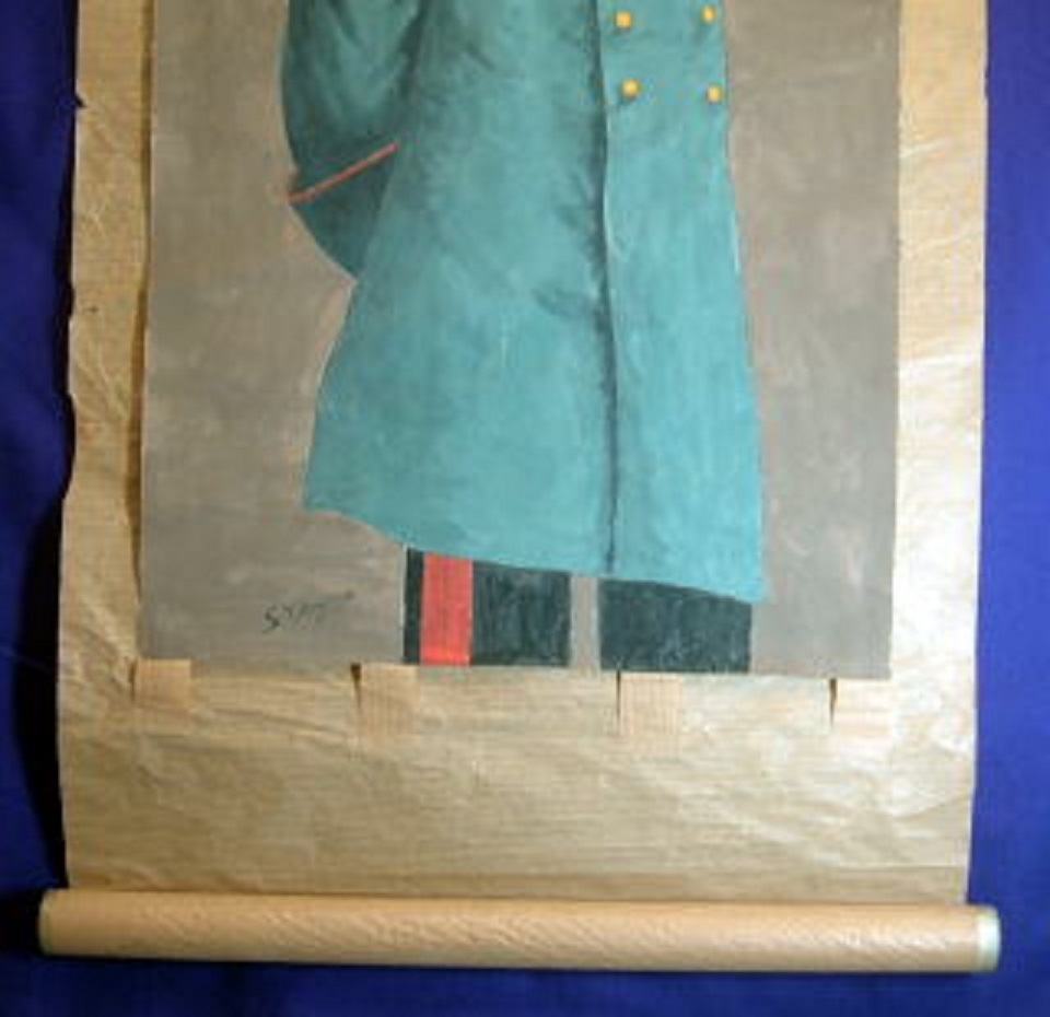 横山臣平陸軍中将 モルトケ元帥肖像画 肉筆 掛軸 軍装品 アンティーク 雑貨 展示館 横山臣平陸軍中将 モルトケ元帥肖像画 肉筆 掛軸 軍装品 アンティーク 雑貨 展示館