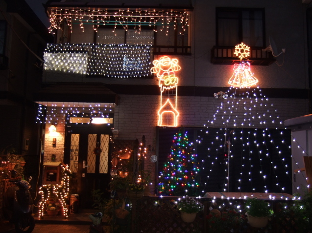 クリスマスイルミネーション 柴犬 ひろゆきと さもない毎日 週末自宅カフェ里音 りをん 一之江 笑い療法士のいるカフェ 趣味好房 織
