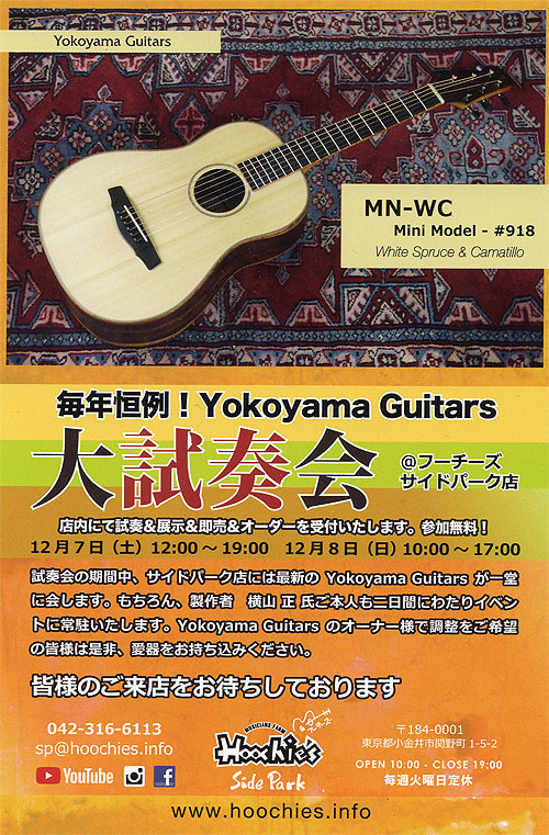 行ってきました! Yokoyama Guitars 「大試奏会」 2019_c0137404_21362068.jpg