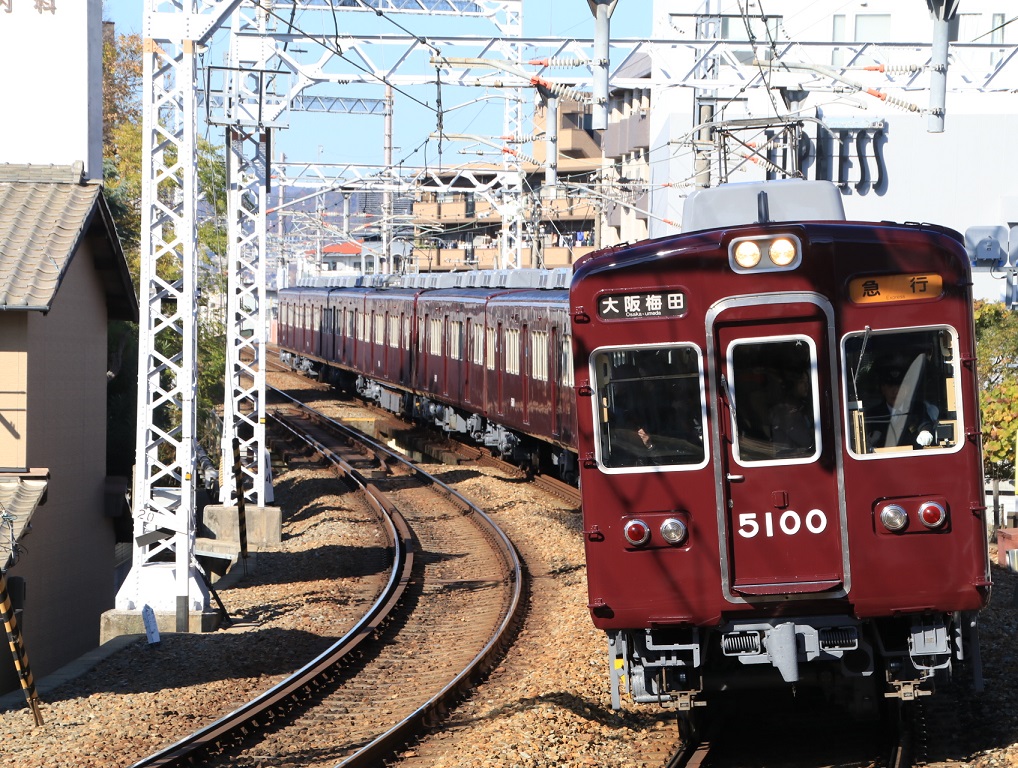 阪急5100系 5100F 大阪梅田表示幕_d0202264_12305384.jpg