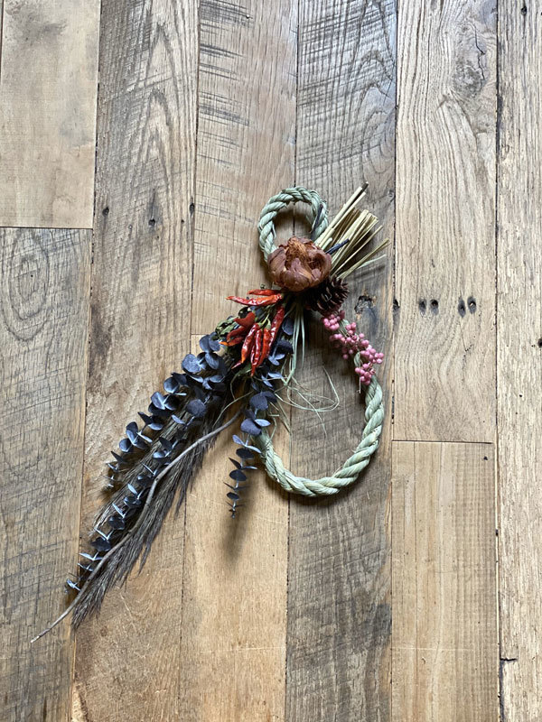 DRIED FLOWER×しめ縄_e0130464_11502381.jpg
