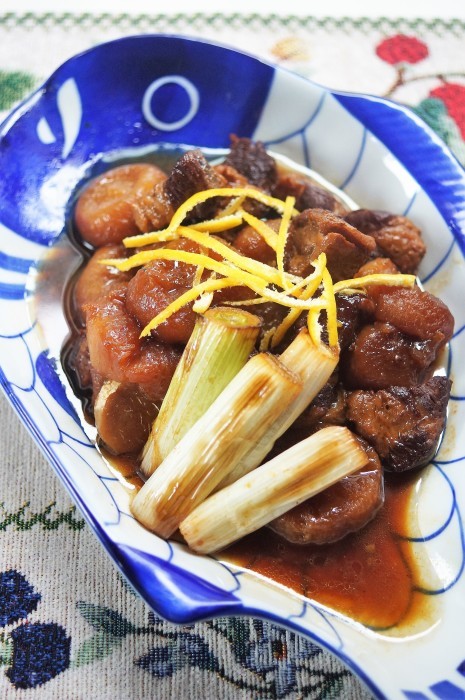 ■【菜園大根と豚胸ブロック肉のコッテリ煮】ちょっと煮過ぎましたが>。!_b0033423_10134489.jpg