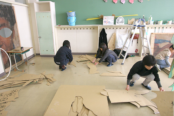 【おとどけアート 松田朕佳×もみじの丘小学校】12/9 10日目:3年1組ができるまで vol.3_a0062127_16244693.jpg