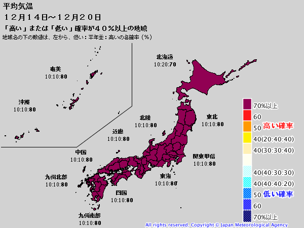 週間予報支援図+気象庁 1ヶ月予報(2019年12月12日発表)_e0037849_18203417.png