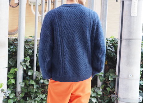 トップス YASHIKI Yukitsuri Knit YASHIKI Yukitsuri Knit(NAVY)
