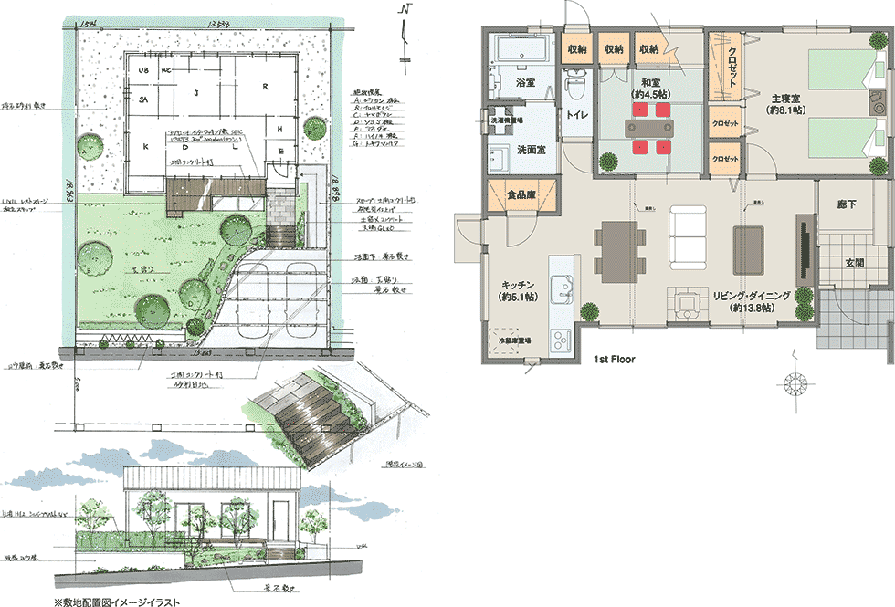 新築建売間取りのご紹介 Part2 2ldk平屋 室内 アヴェニュー佐久平の日常
