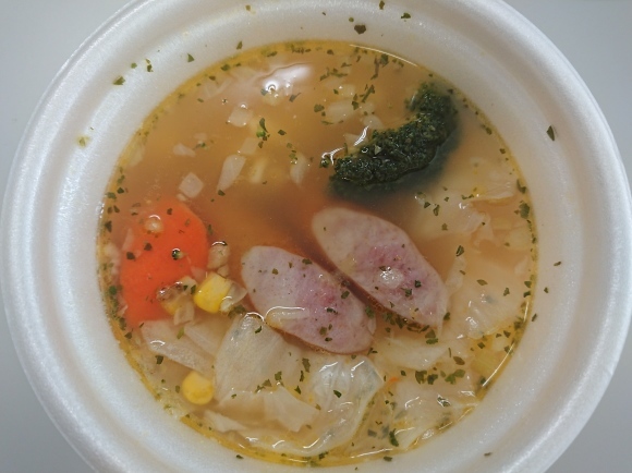 12/15 肉みそ生姜 & 野菜とウインナーのポトフ & ネバネバサラダ_b0042308_12373518.jpg