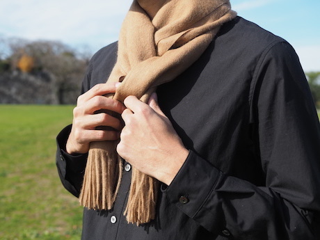 小物 AURALEE BABY CAMELHAIR NARROW STOLE AURALEE Baby Camel Narrow Stole（AURALEE◇BABY CAMELHAIR
