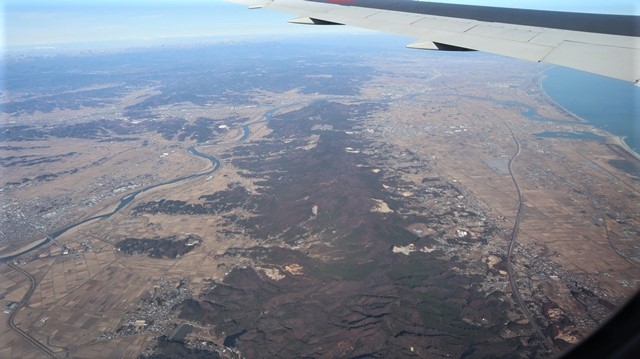 全日空からの絶景、大阪城と雲海、大阪の街が蜃気楼となった・・・・絶景かな大阪の街、ANAからの絶景写真_d0181492_21474545.jpg