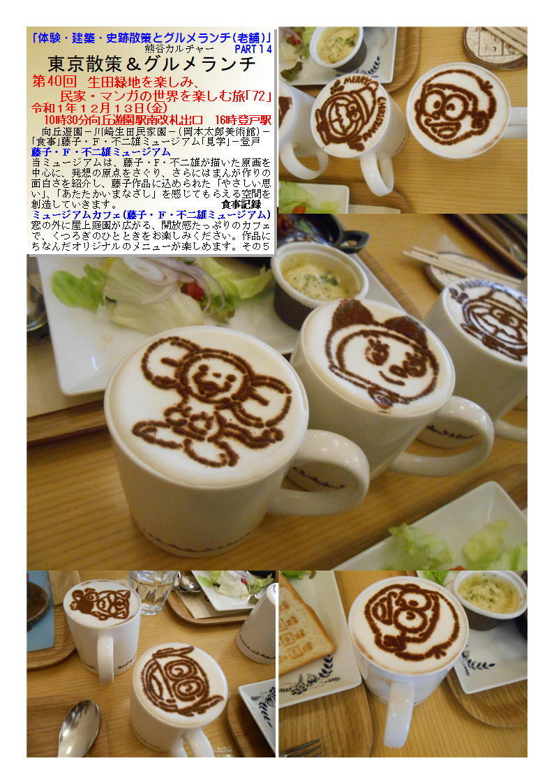 ミュージアムカフェ 第40回 生田緑地を楽しみ、民家・マンガの世界を楽しむ旅「72」 「体験・建築・史跡散策とグルメランチ(老舗)」PART15 熊谷カルチャー_f0388041_07053327.jpg