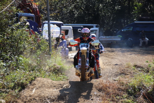 ゼッケン489 森選手 2019土佐エンデューロaクラス オフロードバイク ｍファクトリー