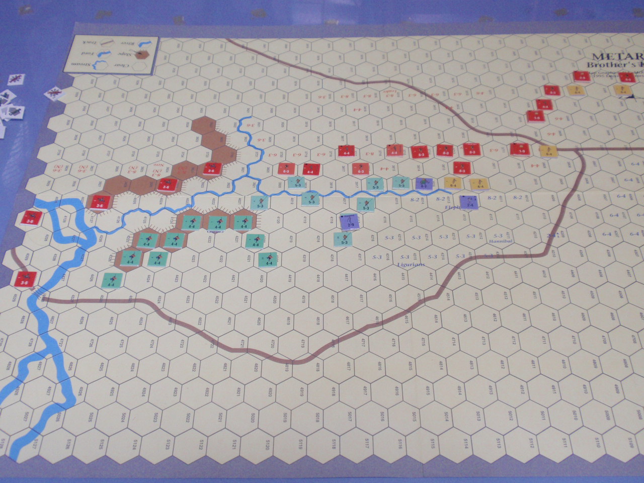 DG「Battles of the Ancient World」シリーズから「Metauras 207B.C.」をソロプレイ③_b0162202_19425510.jpg