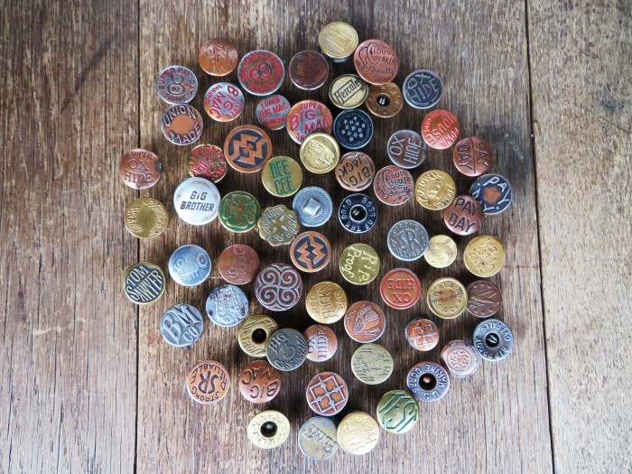 Vintage Work Brand Metal Buttons_e0187362_18112285.jpg