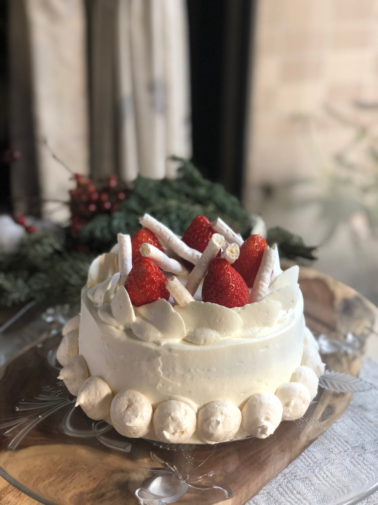 今年のクリスマスケーキレッスン お菓子教室アトリエアッシュの春夏秋冬