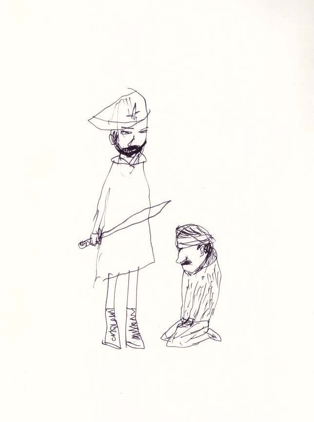 斬首刑の場 画帳より その三