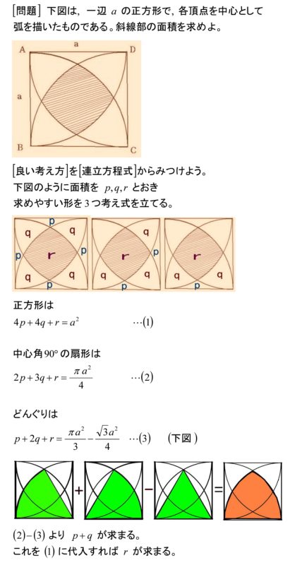 連立式から考えを見出す 図形の面積 齊藤数学教室 算数 連立式から考えを見出す 図形の面積 齊藤数学教室 算数