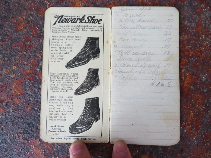 Vintage Newark Shoe Timebook_e0187362_12420996.jpg
