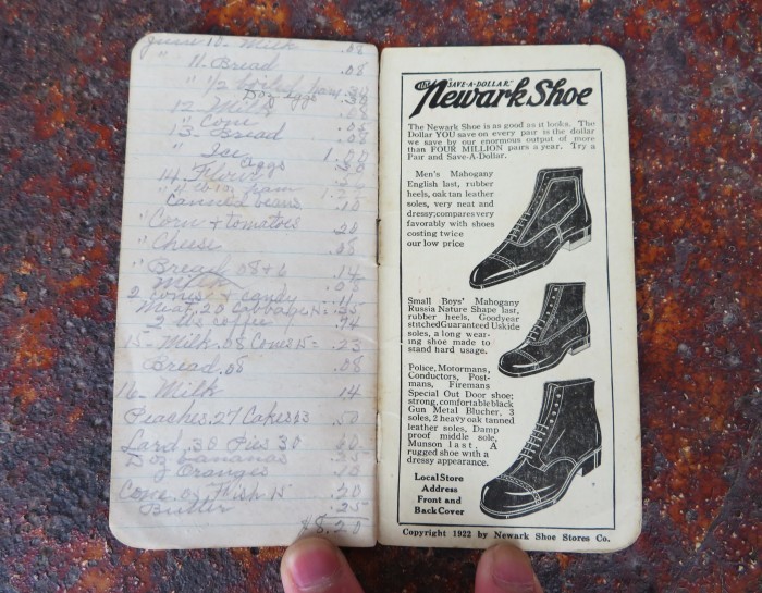 Vintage Newark Shoe Timebook_e0187362_12435325.jpg