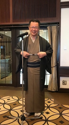 11周年・マサヨさんご夫妻・稲穂に雀の着物・お茶の生徒さん。_f0181251_19310204.jpg