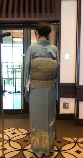 11周年・マサヨさんご夫妻・稲穂に雀の着物・お茶の生徒さん。_f0181251_19353270.jpg