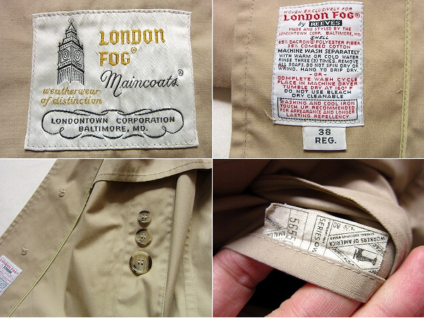 70's LONDON FOG(ロンドンフォグ) ステンカラーコート : 札幌の古着屋 
