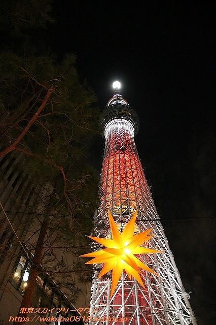 東京スカイツリ-よりメリークリスマス・・ソラマチのツリ-_e0052135_10253349.jpg