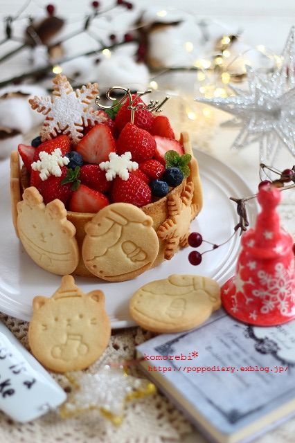 チーズタルトクリスマスバージョン&ぽっぽサンタ便♡_a0134594_22063207.jpg