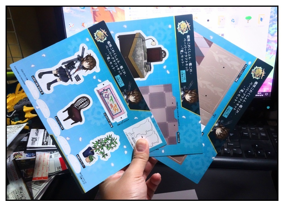 買って放置してた雷電姉妹ペーパークラフトなのです!_f0205396_21050466.jpg