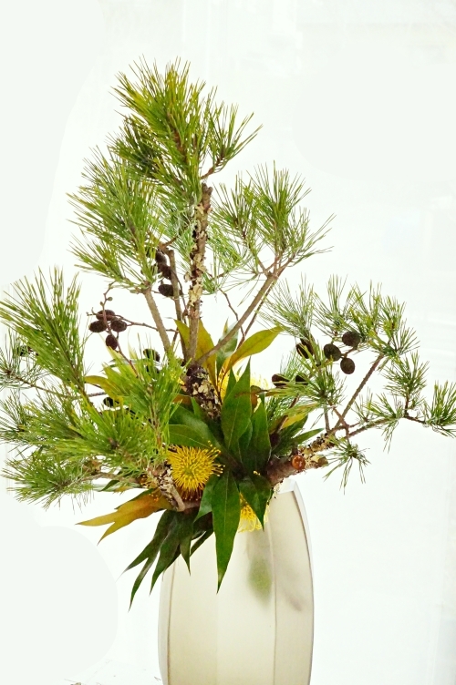 パリスタイル金澤でお正月花 お花に囲まれて パリスタイル金澤でお正月花 お花に囲まれて