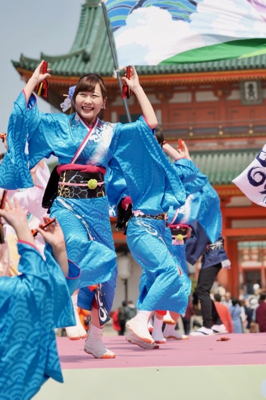 ２０１９京都さくらよさこい１日目神宮道スペシャルステージその３（夢源風人）_a0009554_21483610.jpg