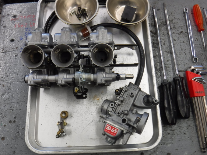 CBX400Fのマフラー製作とキャブ修理・・・その5_a0163159_00260880.jpg