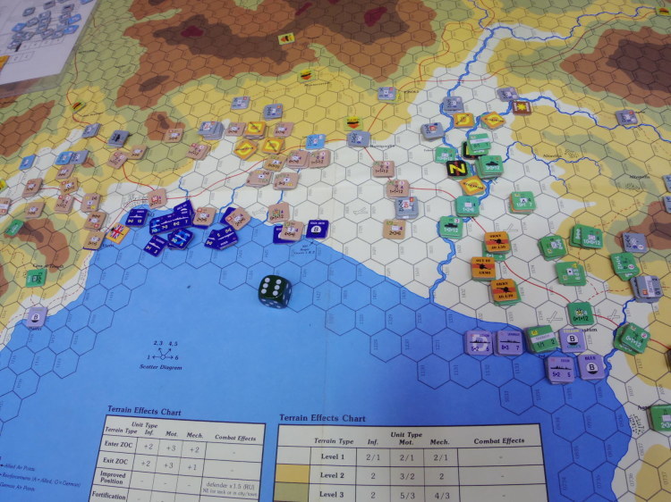 2019.12.08（日）ＹＳＧＡ第366回定例会の様子その４...(Avalanche Press）Avalanche:The Invasion of Italy サレルノ上陸作戦　4人戦_b0173672_13552308.jpg