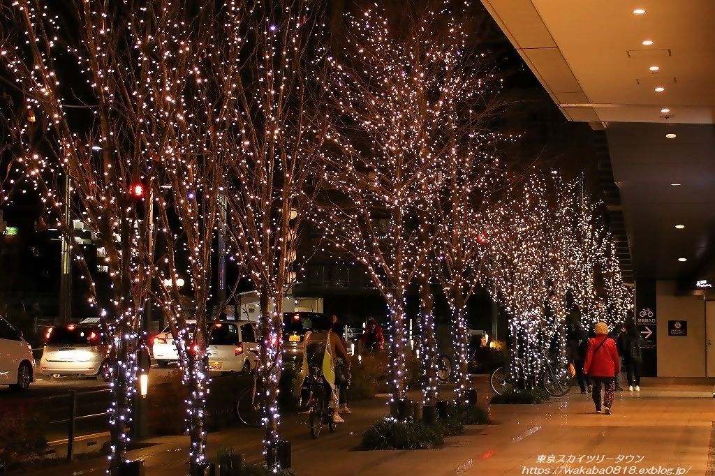 東京スカイツリ-北十間川側のイルミネ-ションも楽しい(^^♪_e0052135_11234321.jpg