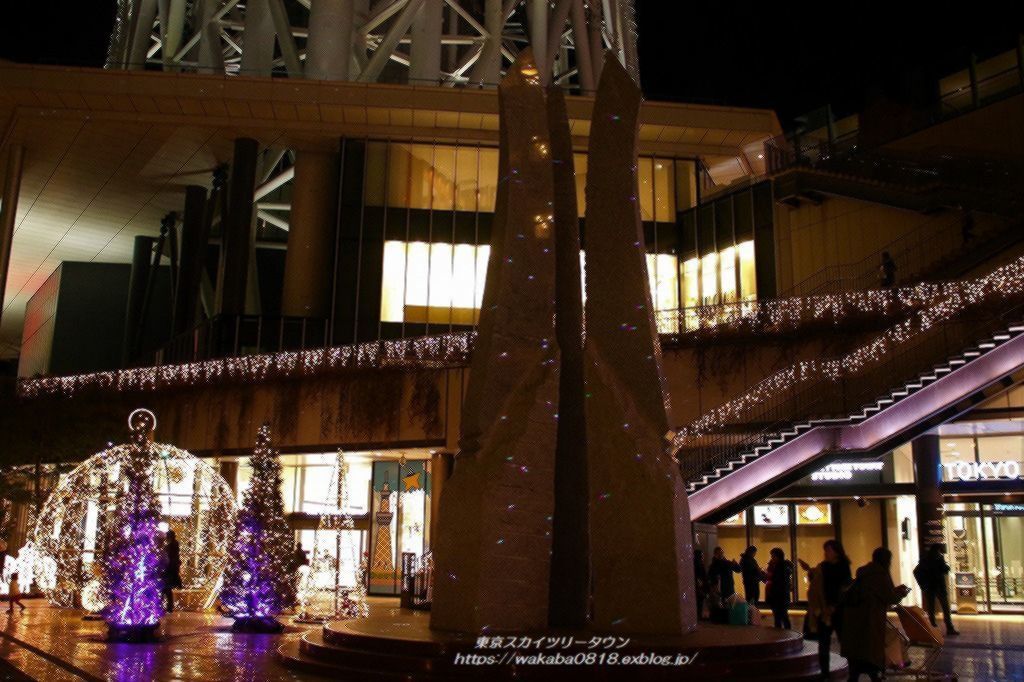 東京スカイツリ-北十間川側のイルミネ-ションも楽しい(^^♪_e0052135_11280703.jpg