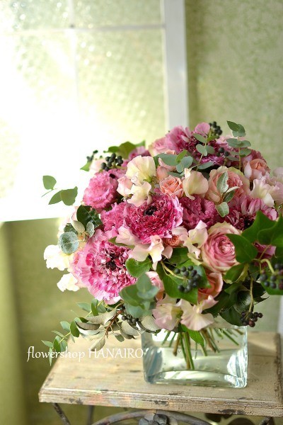ラナンキュラス シャルロット を使った花束 花色 あなたの好きなお花屋さんになりたい
