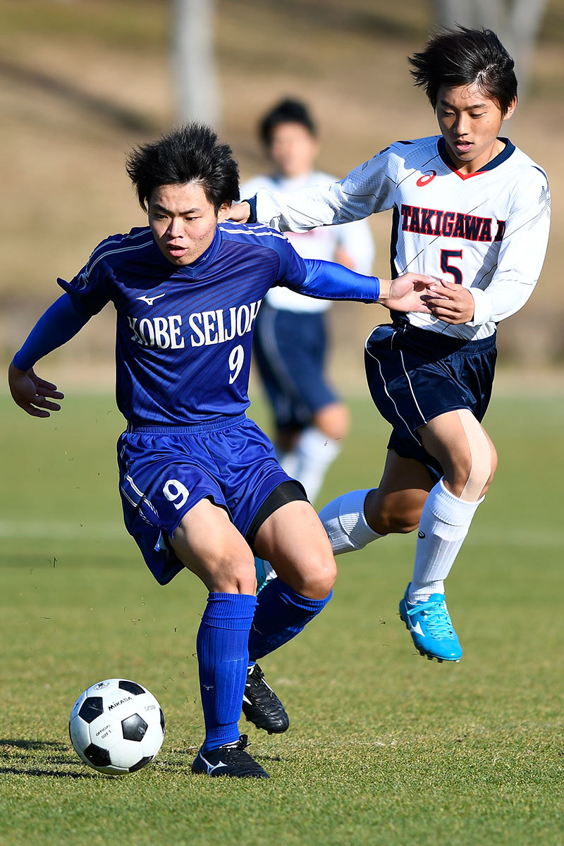 19年 兵庫県高校サッカー新人大会 神戸支部予選 準決勝 滝川第二 神戸星城 関西スポーツフォトblog