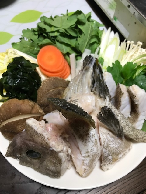 クエ鍋_f0204295_17543364.jpg