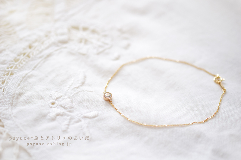 K10YG Diamond Millegrain Bracelet 静岡県 T 様_e0131432_15212476.jpg
