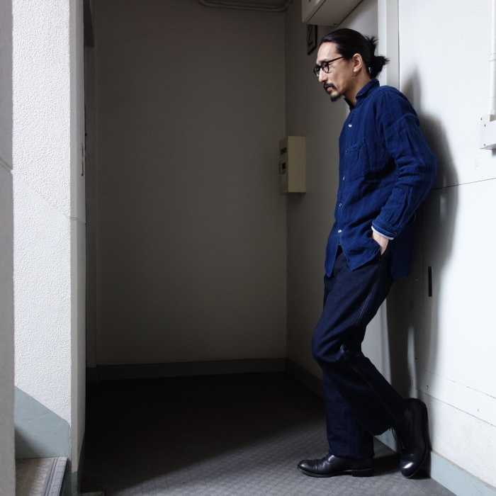 3月の製作 / frenchwork indigo trousers_e0130546_16491855.jpg