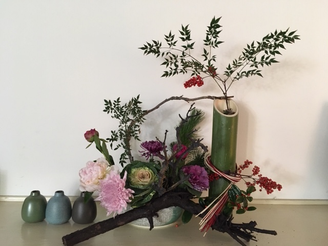 お正月の生け花_e0350971_08401169.jpg