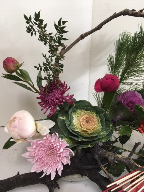 お正月の生け花_e0350971_08415266.jpg