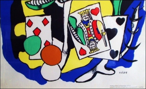 フェルナン・レジェのリトグラフ「The king of hearts」（1949 