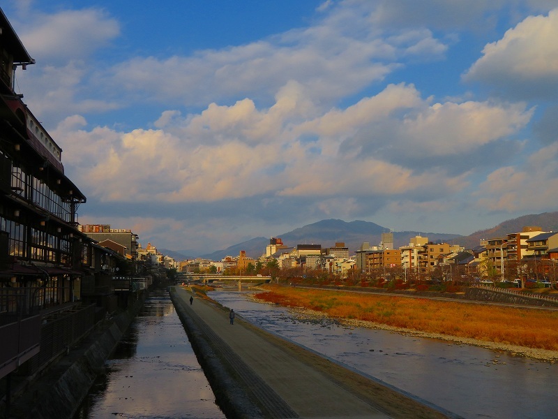 京都「鴨川からの眺望」(松原橋)20191230_e0237645_23031640.jpg
