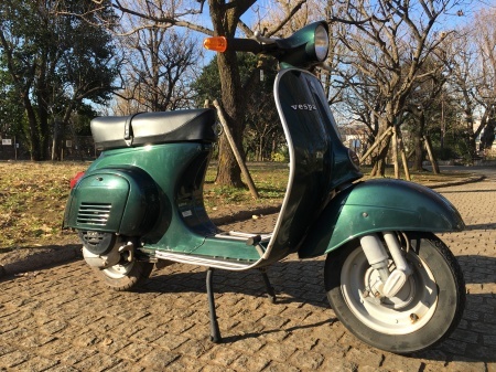 新春初荷！　Piaggio Vespa 100  グリーンメタリック_f0123137_14451533.jpg