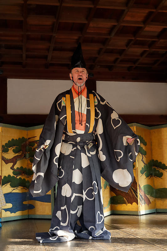 新春奉納狂言@北野天満宮_f0032011_16215719.jpg